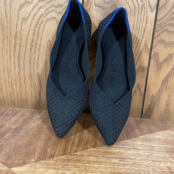 Rothy's The Pointe Honeycomb-Black - Picture 6 of 14